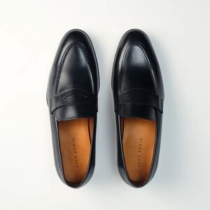Jack Erwin Charles Penny Loafer in Black